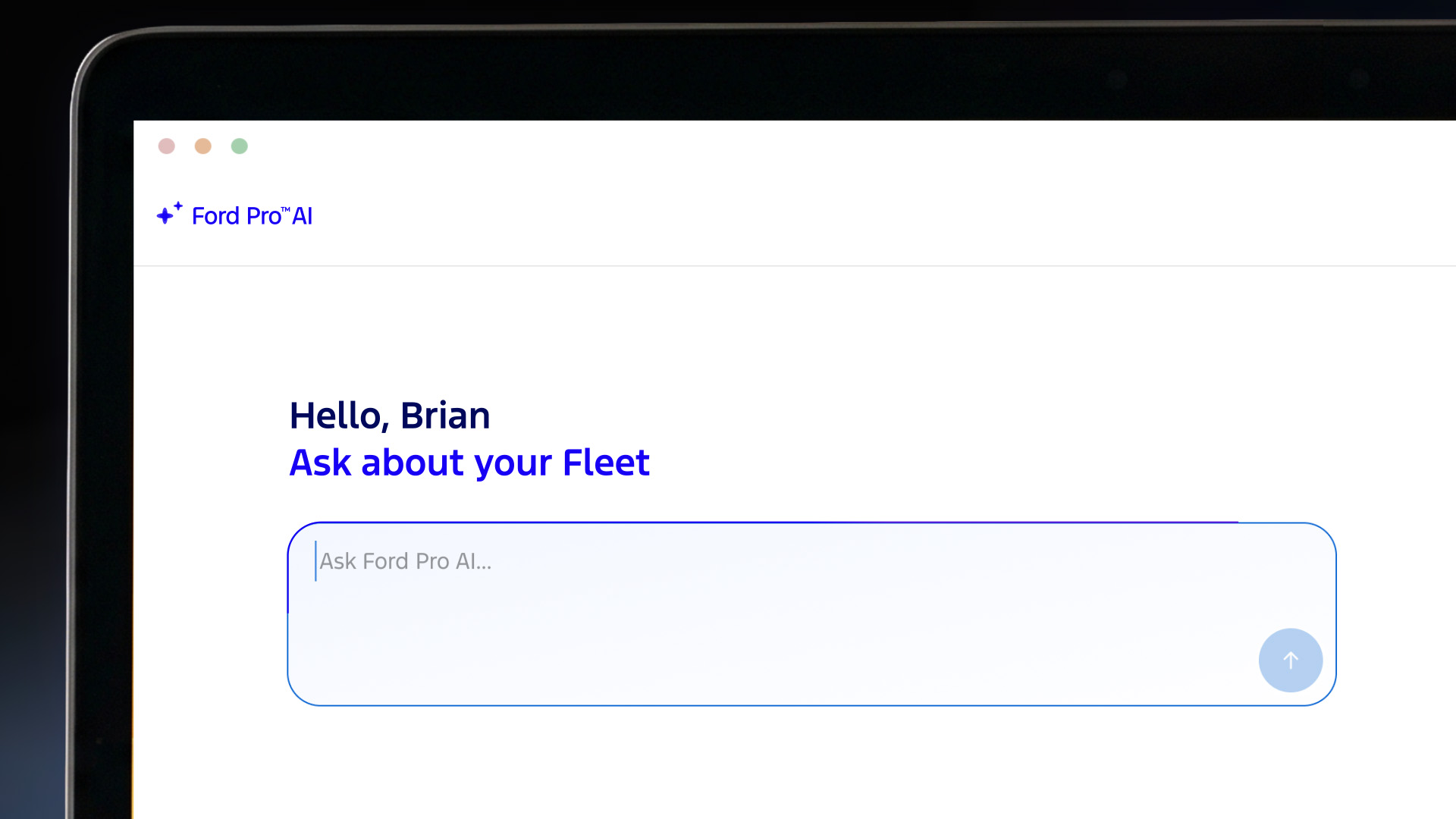 Ford Pro AI is the intelligent fleet assistant that takes the millions of data points your vehicles generate and turns them into insights you can act on.  